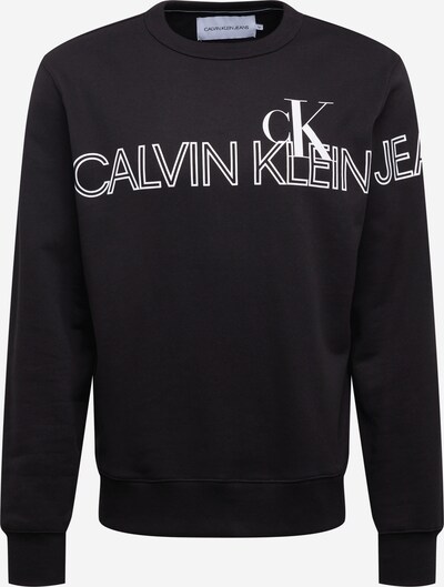 Calvin Klein Jeans Sweatshirt in schwarz / weiß, Produktansicht