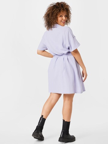 Noisy May Curve Shirt Dress in Purple