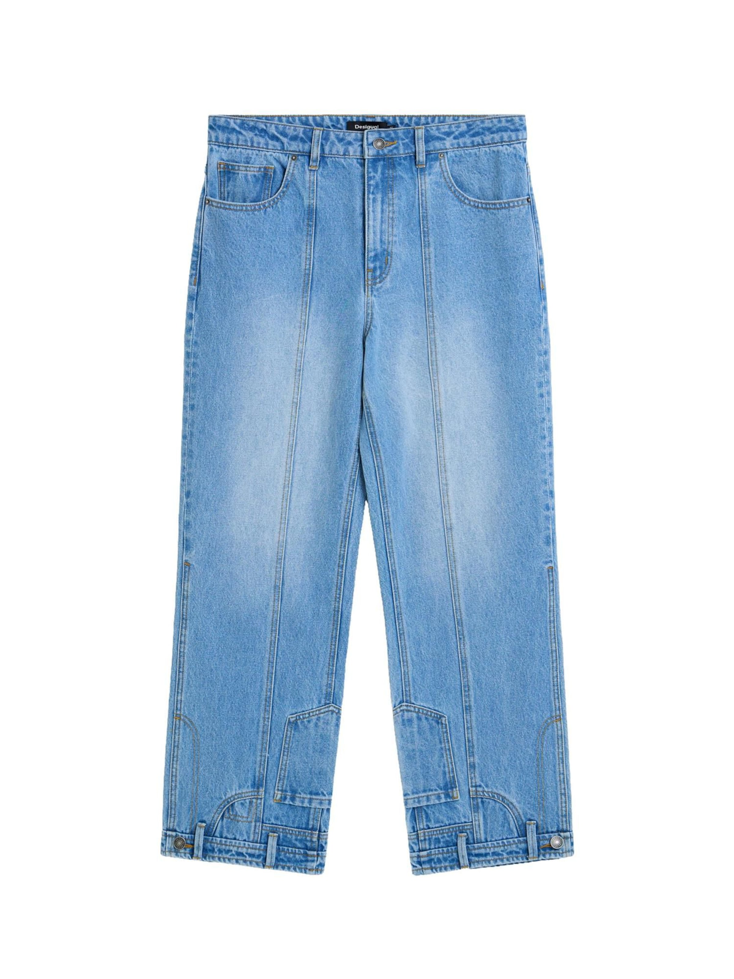 Desigual Wide Leg Farkut värissä sininen: etupuoli