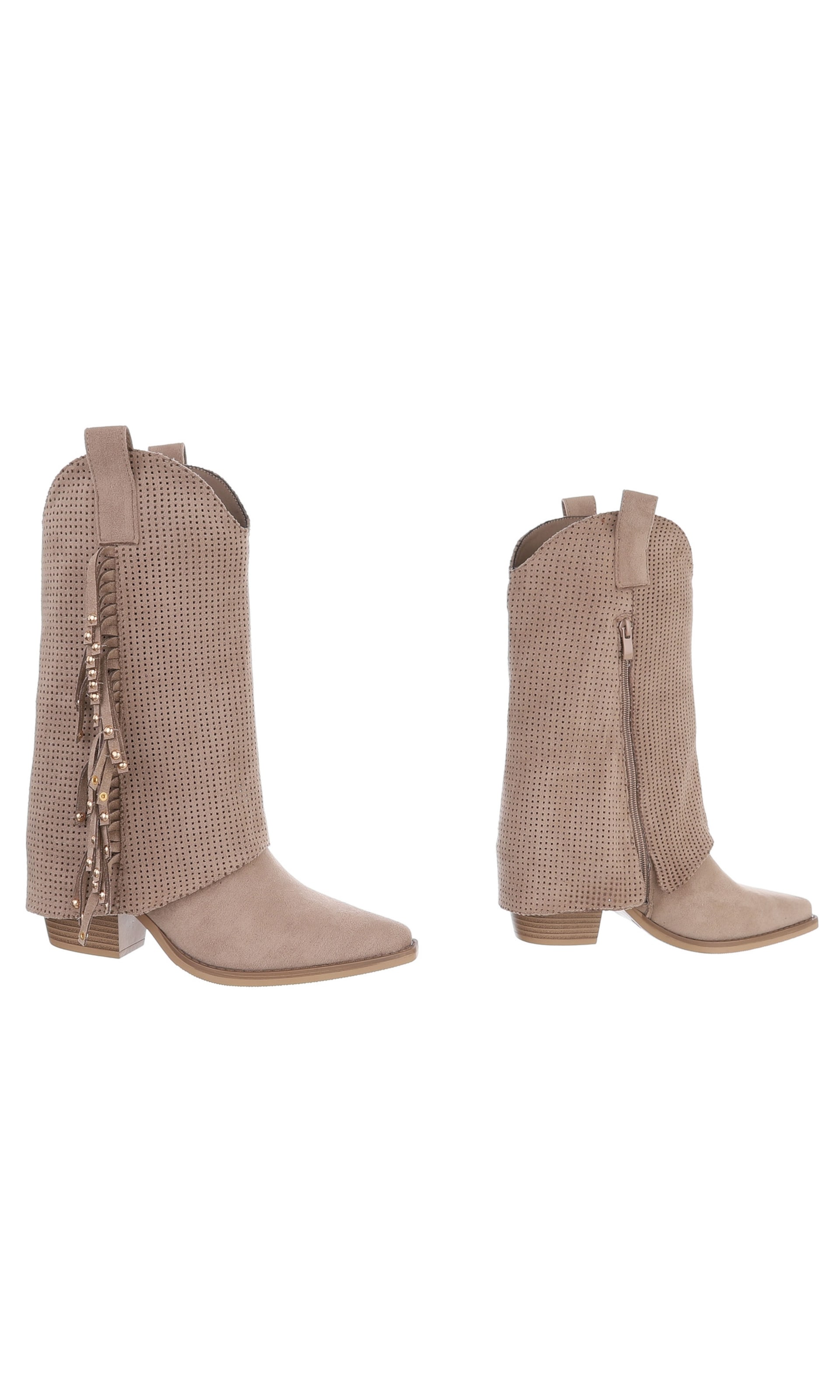 Ital-Design Cowboystiefel in Braun