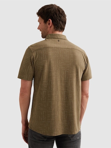 PME Legend Regular fit Skjorta 'Shirt with allover print and short sleeves' i grön