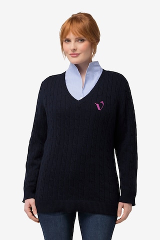 Ulla Popken Sweater in Blue: front