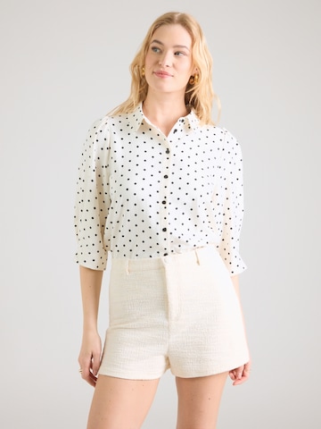 Lollys Laundry Blúz 'Bono' - fehér: elől