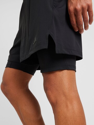 ADIDAS PERFORMANCE Regular Sporthose 'D4T 2IN1' in Schwarz