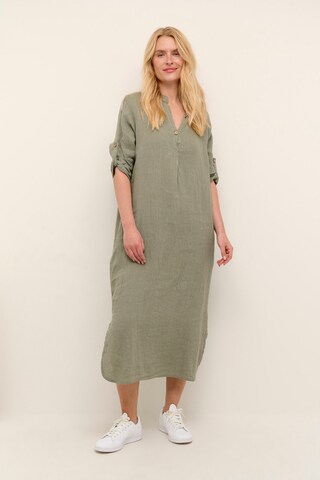 Cream Shirt Dress 'Bellis' in Green: front