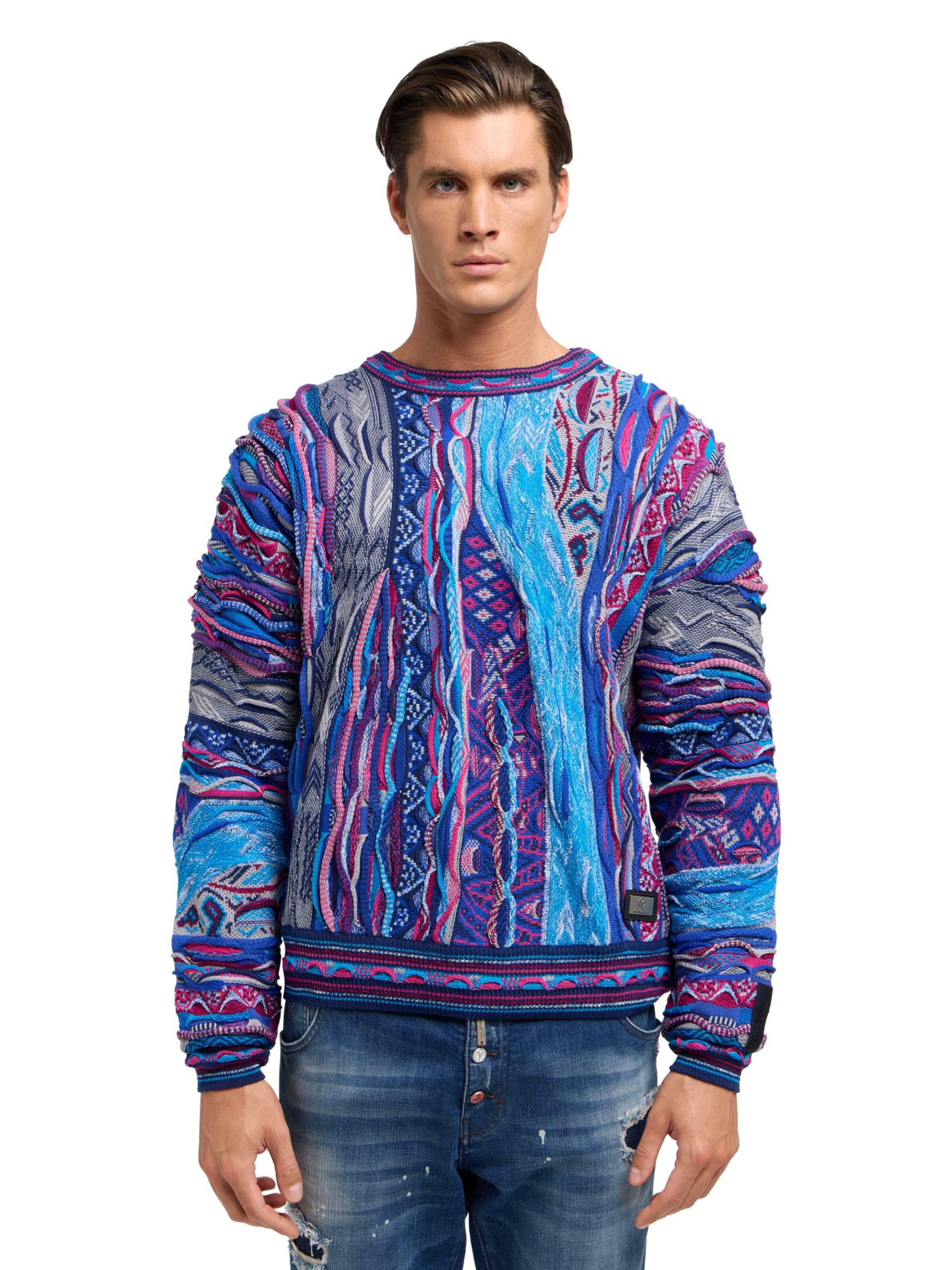 Carlo colucci trui blauw hotsell