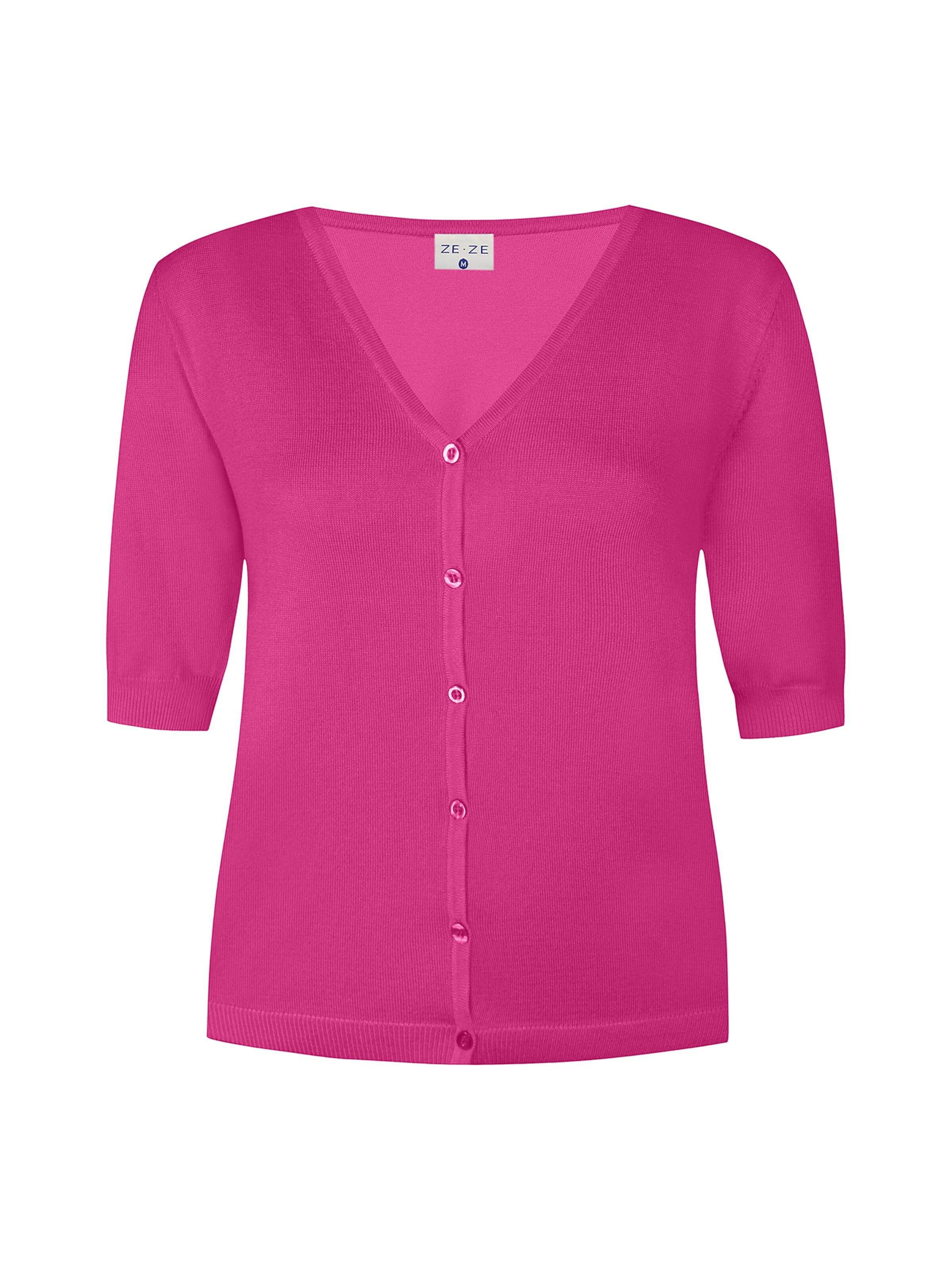 ze-ze Cardigan 'Norma 212' i pink: forside