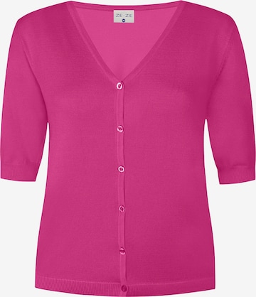 Cardigan 'Norma 212' ze-ze en rose : devant