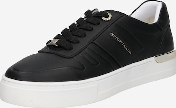 Sneaker low de la TOM TAILOR pe negru: față