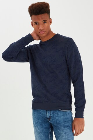 BLEND Sweatshirt mit Allover print in Blau: predná strana