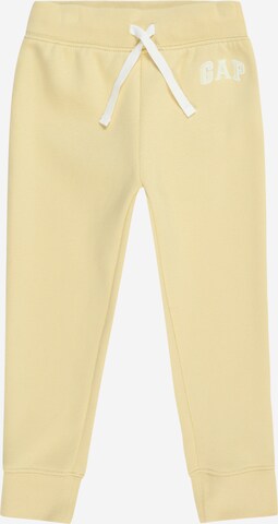 GAP Zwężany krój Spodnie w kolorze żółty: przód