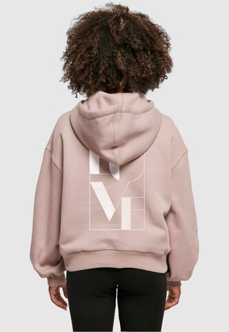 Merchcode Sweatshirt 'Love' in Pink