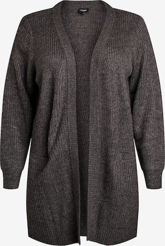 pilka Zizzi Laisvas kardiganas 'FLLOLA': priekis