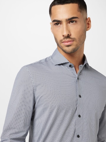 OLYMP Slim fit Button Up Shirt in Black