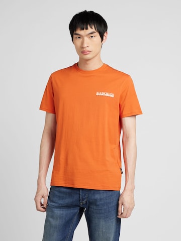 T-Shirt 'S-GRAS' NAPAPIJRI en orange