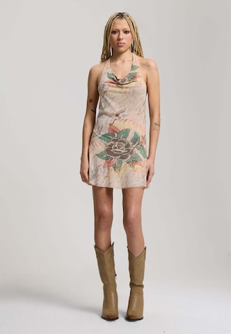 Ed Hardy Kleid 'Tiger' in Beige