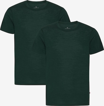 DANISH ENDURANCE T-Shirt '100% Merino' in Grün: Vorderseite