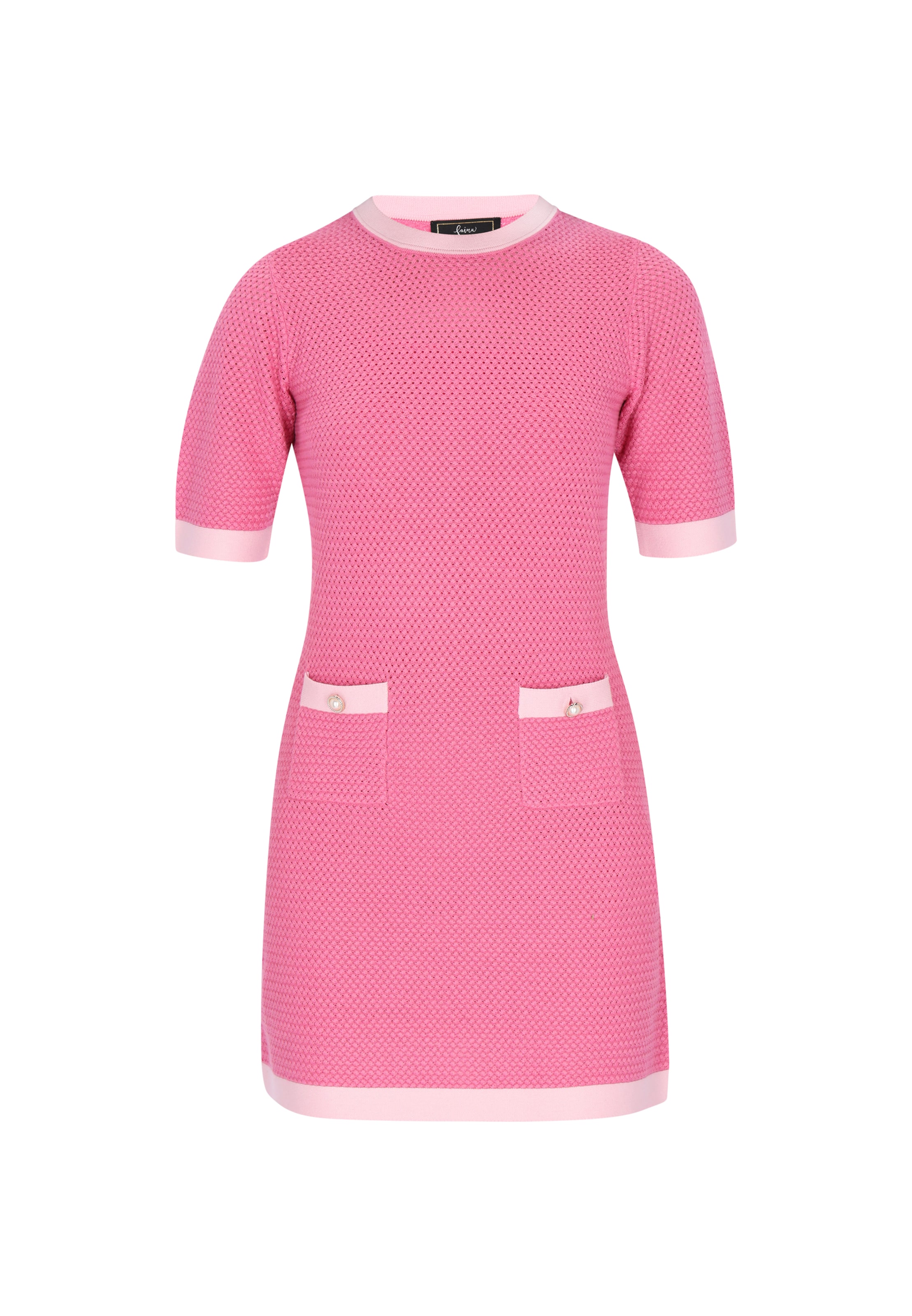 faina - Vestido em rosa: frente