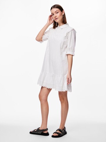 PIECES Shirt dress 'Agneta' in White