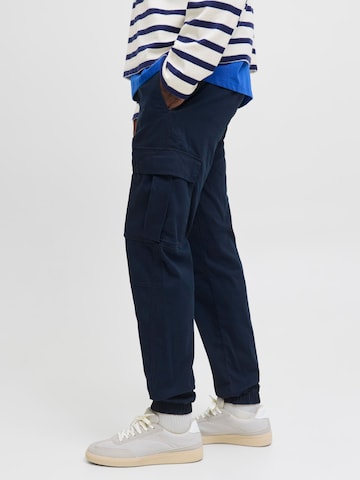 JACK & JONES Tapered Cargo trousers 'JPSTKane Jonnie' in Blue