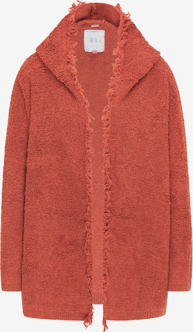 IZIA Knit Cardigan in Red: front