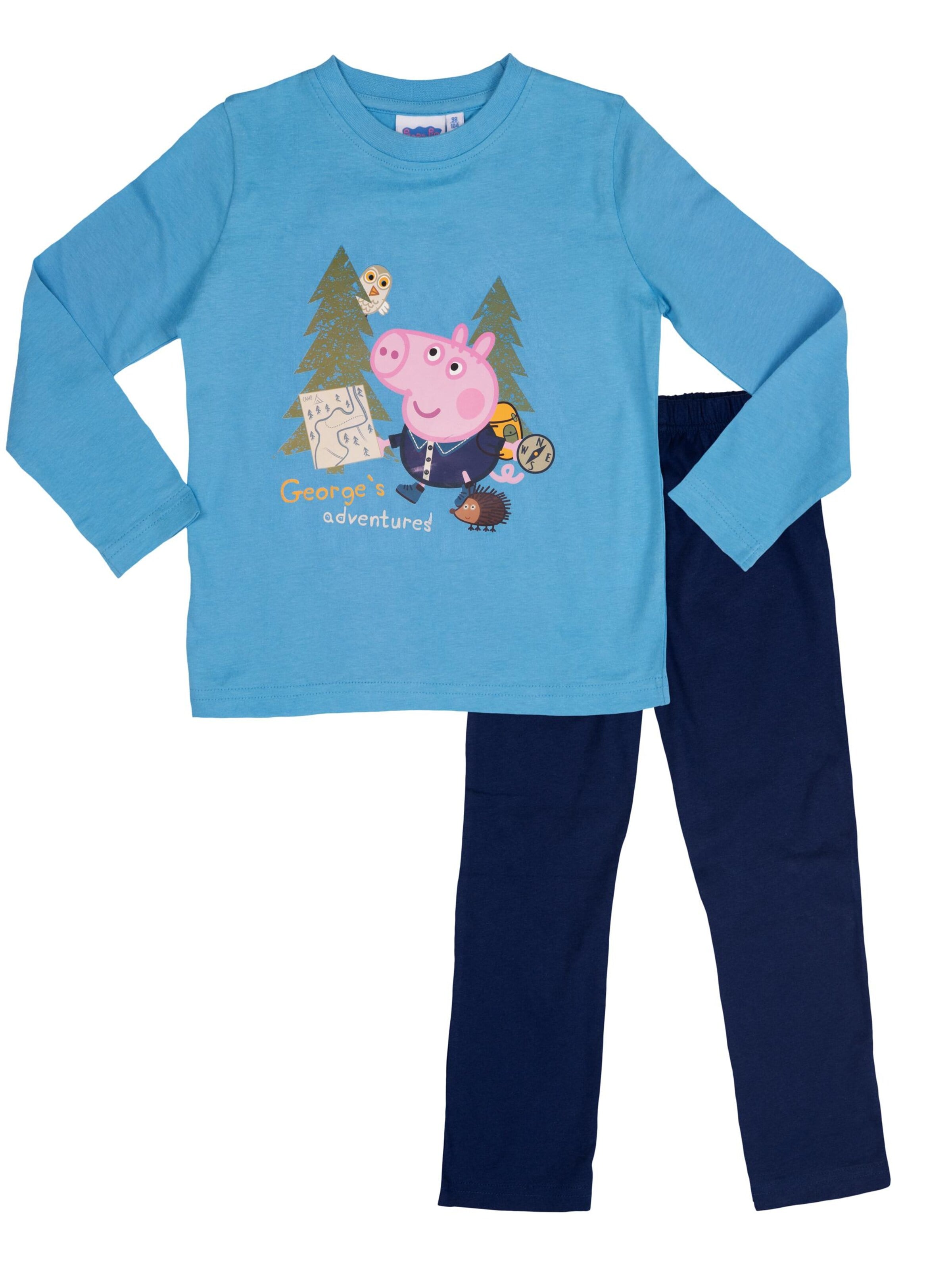Peppa Pig Schlafanzug 'Georges's Adventure'‌‌‌‌‌‌‌‌‌‌ in Blau