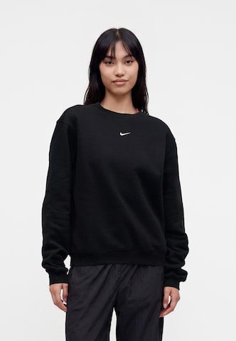 Nike Sportswear Μπλούζα φούτερ σε μαύρο: μπροστά