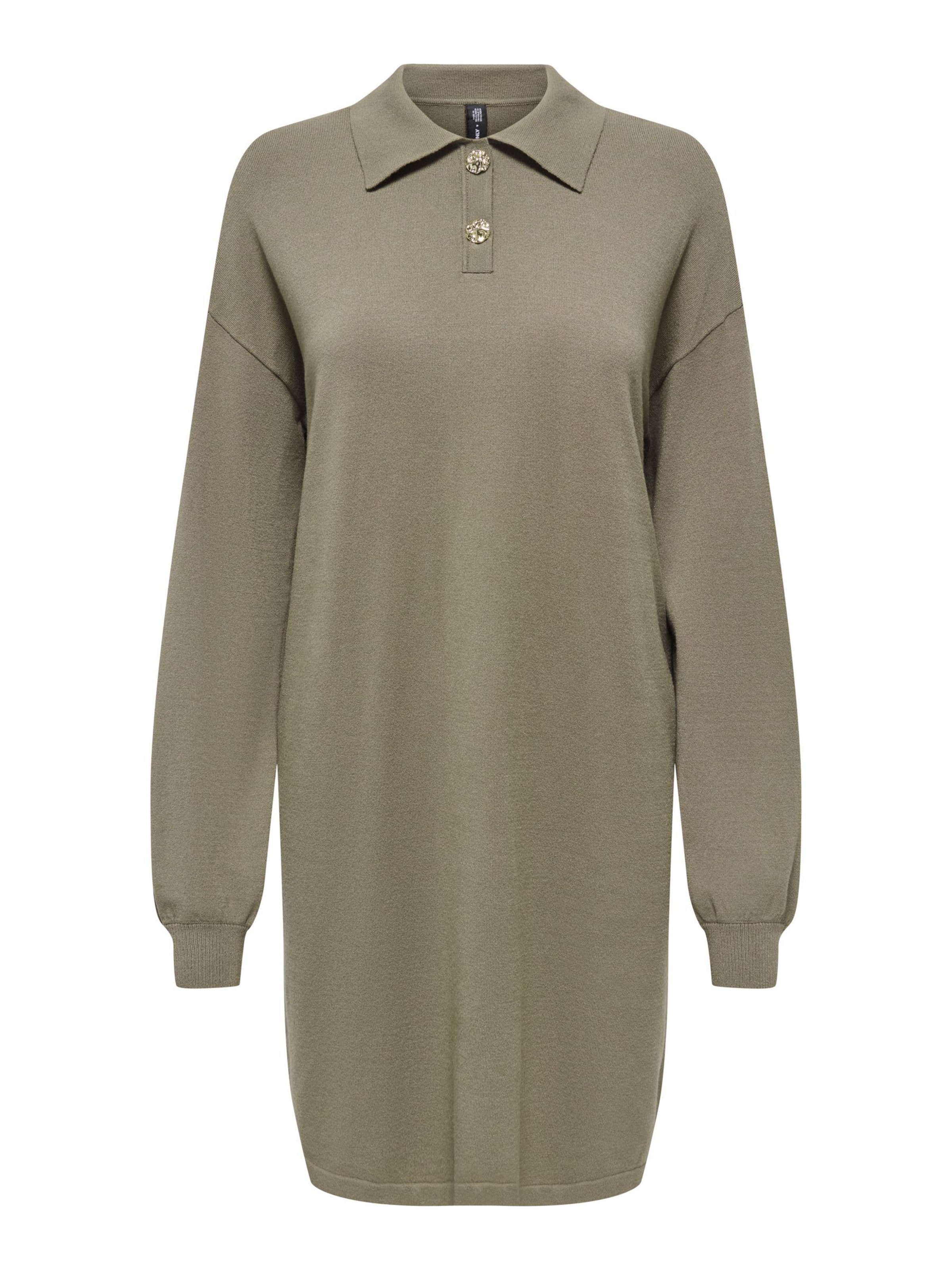 ONLY - Vestido de punto en verde: frente