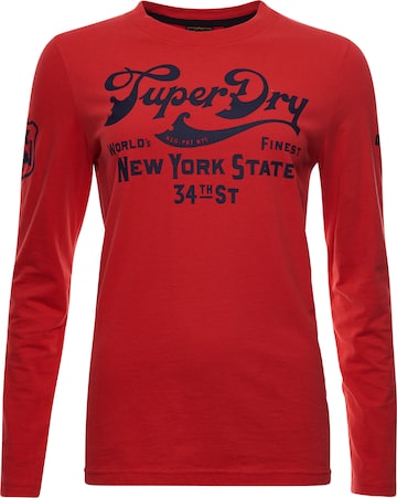 Superdry SUPERDRY Workwear T-Shirt mit Schriftzug in Rot: predná strana