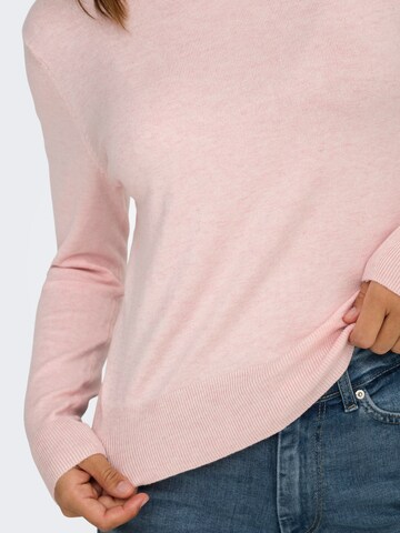 ONLY Sweater 'ONLVENICE LIFE' in Pink