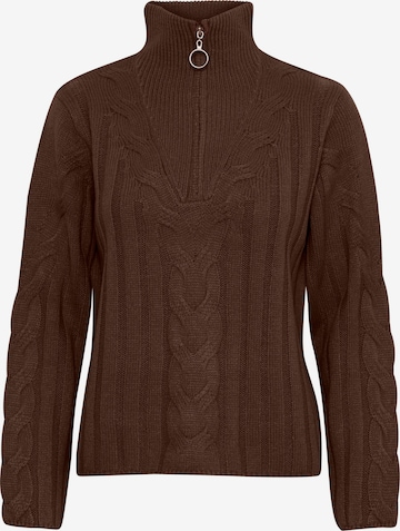 b.young Sweater 'Byotinka' in Brown: front