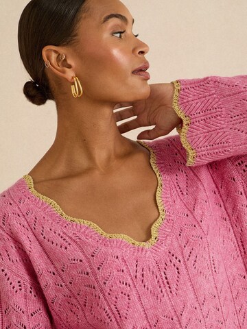 love & roses Trui in Roze