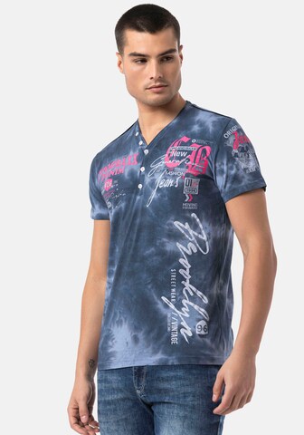 CIPO & BAXX Shirt in Blue: front