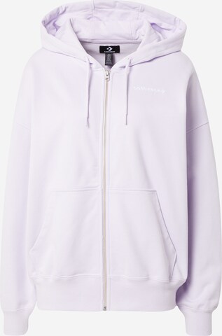 CONVERSE Sweatjakke i lilla: forside