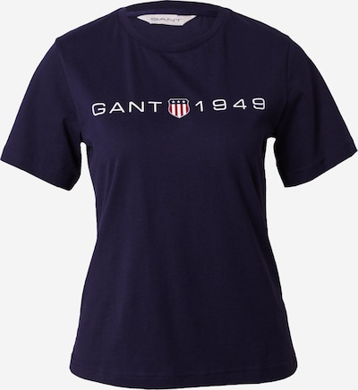 GANT T-shirt en bleu foncé / rouge / blanc, Vue avec produit