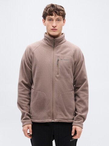 Giacca di pile funzionale 'Fast Trek™ II' di COLUMBIA in marrone: frontale