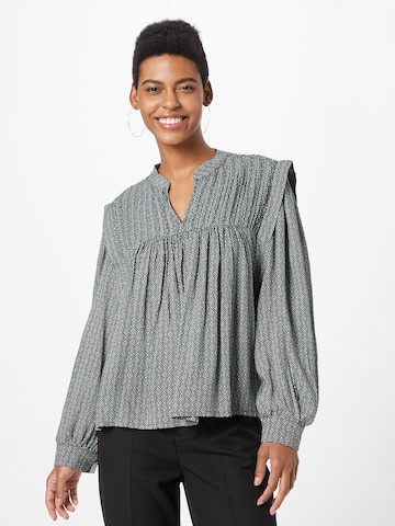 Line of Oslo Blouse 'Laura' in Zwart: voorkant