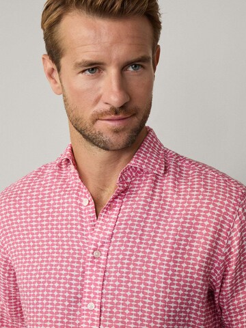 Hackett London Regular Fit Hemd 'Star' in Pink