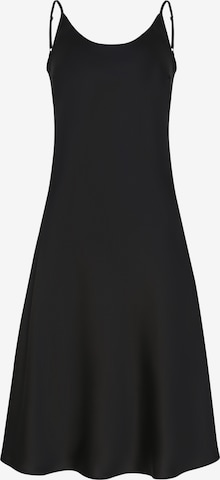 Robe 'Below the knee satin slip dress 'Grace'' Serena Silueta en noir : devant