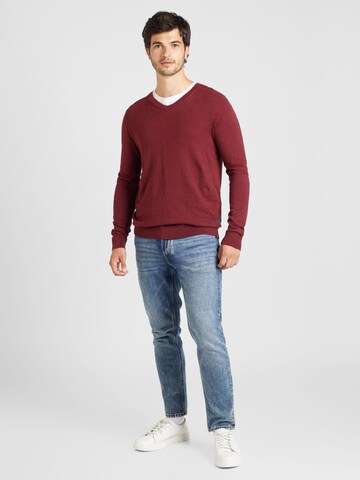SELECTED HOMME Pulóver 'SLHBERG' - piros