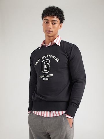 GANT - Sudadera en negro: frente