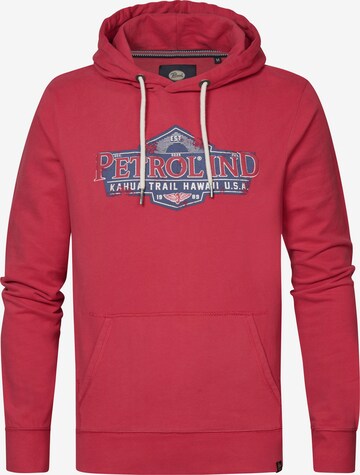 Petrol Industries Sweatshirt in Rood: voorkant