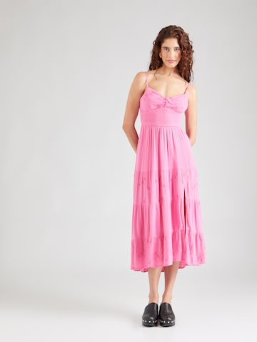 HOLLISTER Summer dress in Pink: front