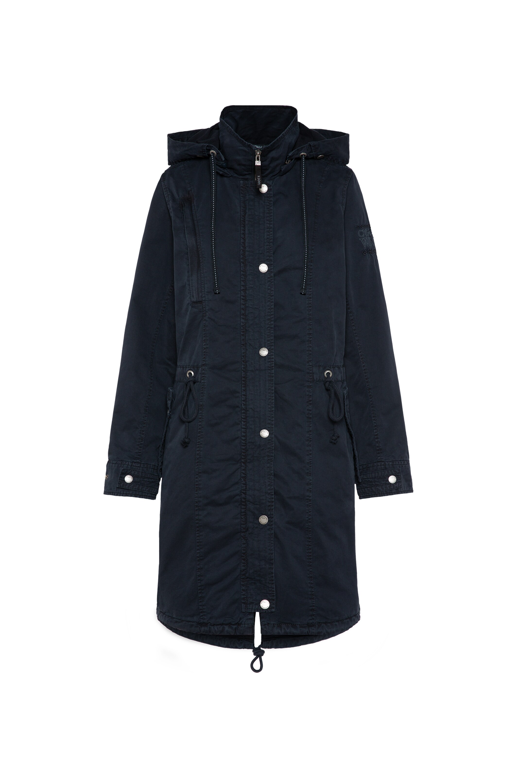 Soccx Between-Seasons Parka in Blue: front