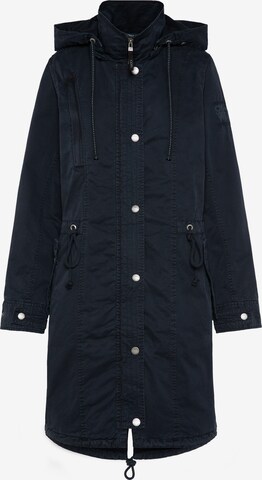 Soccx Between-Seasons Parka in Blue: front