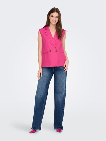 ONLY Suit vest 'Caro' in Pink