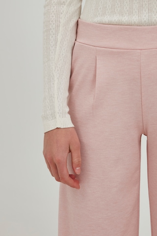 ICHI - Pierna ancha Pantalón plisado 'KATE' en rosa
