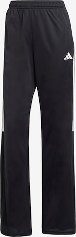ADIDAS SPORTSWEAR Szeroka nogawka Spodnie sportowe w kolorze czarny: przód