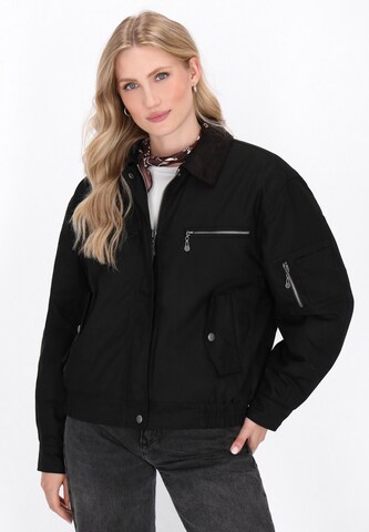 Veste mi-saison DreiMaster Vintage en noir : devant