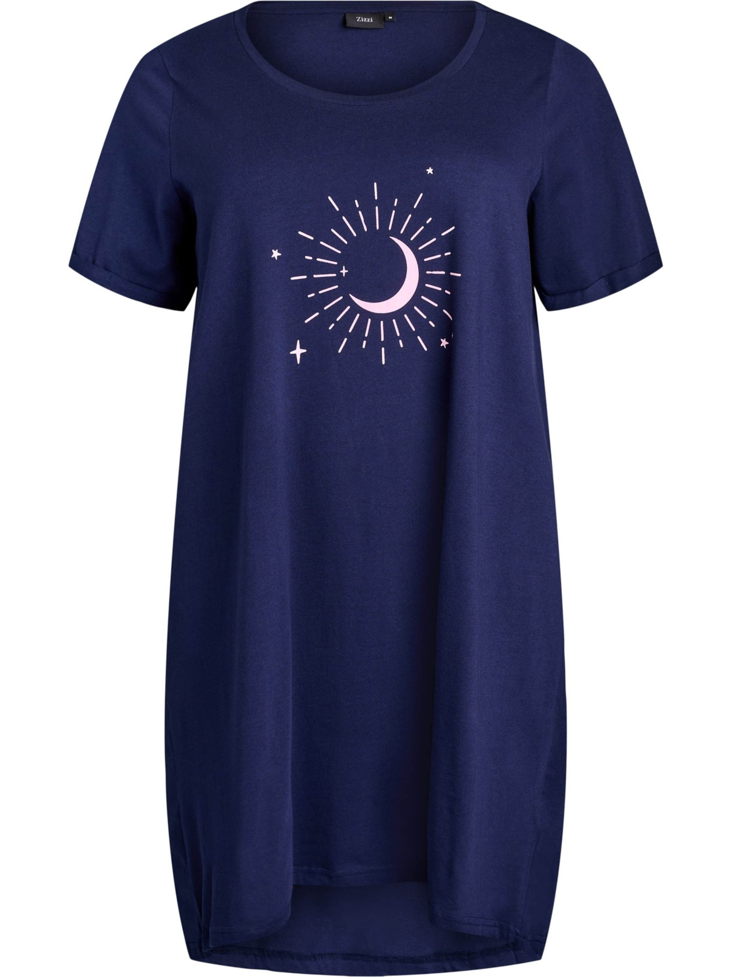 Zizzi Nightgown 'MALLY' in Blue: front